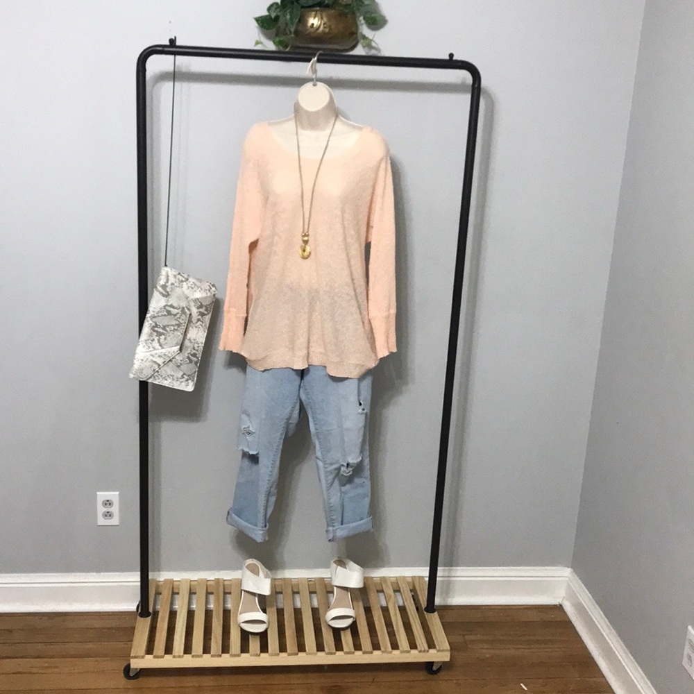 Lightweight blush sweater